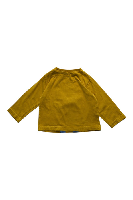 A Yellow Long Sleeve T Shirts from Mayoral in size 6-12M for boy. (Back View)