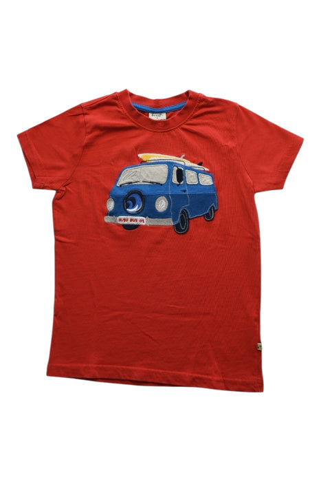 A Red Short Sleeve T Shirts from Frugi in size 7Y for boy. (Front View)