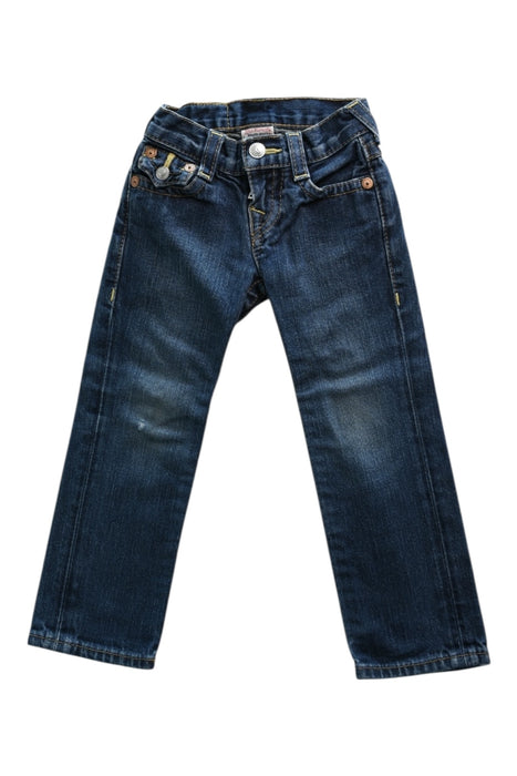 A Blue Jeans from True Religion in size 3T for boy. (Front View)