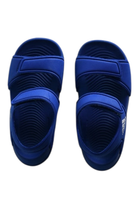 A Blue Sandals from Adidas in size 18-24M for boy. (Front View)