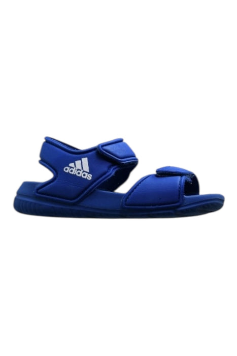 A Blue Sandals from Adidas in size 18-24M for boy. (Back View)