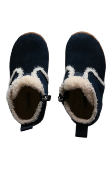 A Navy Booties from UGG in size 18-24M for boy. (Front View)