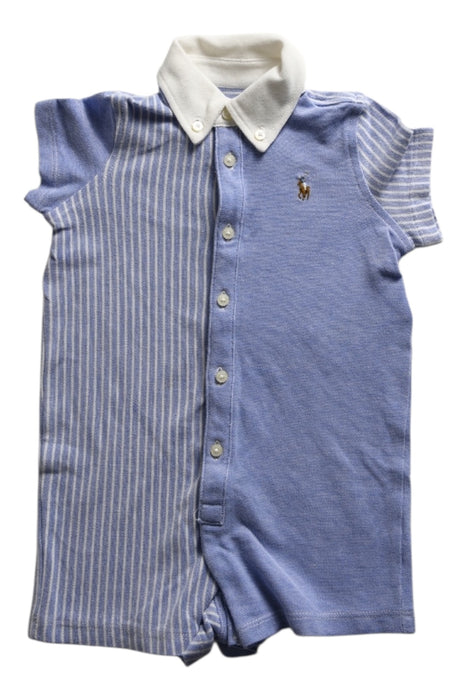 A Blue Rompers from Ralph Lauren in size 6-12M for boy. (Front View)