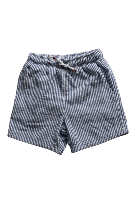 A Blue Shorts from The Little White Company in size 6-12M for boy. (Front View)