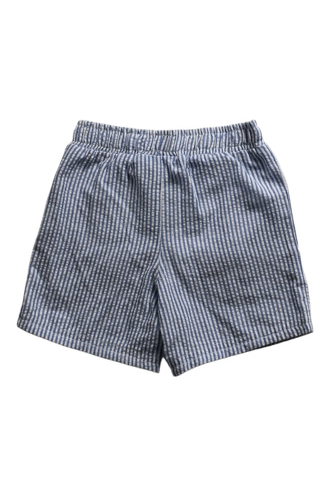 A Blue Shorts from The Little White Company in size 6-12M for boy. (Back View)