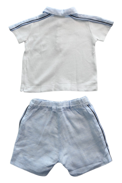 A White Shorts Sets from bimbalò in size 3-6M for boy. (Back View)