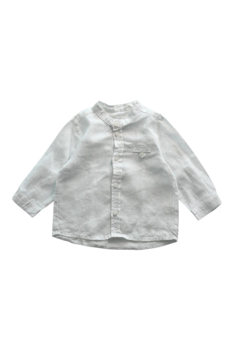 A White Long Sleeve Shirts from Tartine et Chocolat in size 6-12M for boy. (Front View)