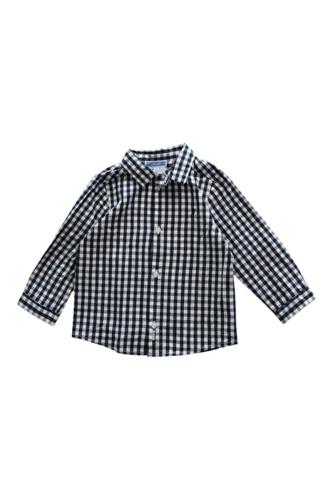 A Black Long Sleeve Shirts from Jacadi in size 12-18M for boy. (Front View)