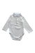 A White Long Sleeve Bodysuits from Jacadi in size 6-12M for boy. (Front View)