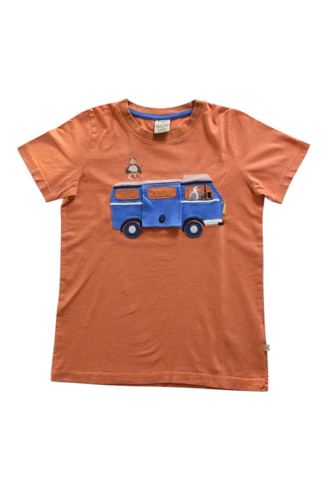 A Orange Short Sleeve T Shirts from Frugi in size 10Y for boy. (Front View)