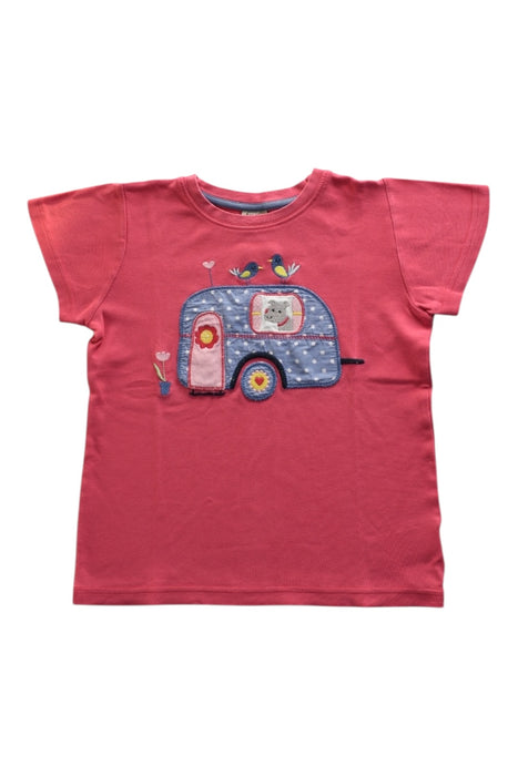 A Pink Short Sleeve T Shirts from Frugi in size 8Y for girl. (Front View)