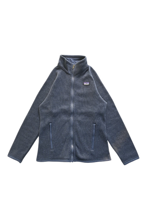A Blue Lightweight Jackets from Patagonia in size 12Y for girl. (Front View)