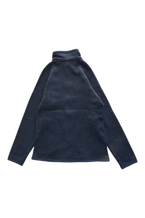 A Blue Lightweight Jackets from Patagonia in size 12Y for girl. (Back View)