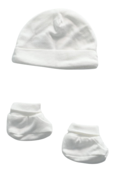 A White Beanies from Mamas & Papas in size 0-3M for neutral. (Back View)