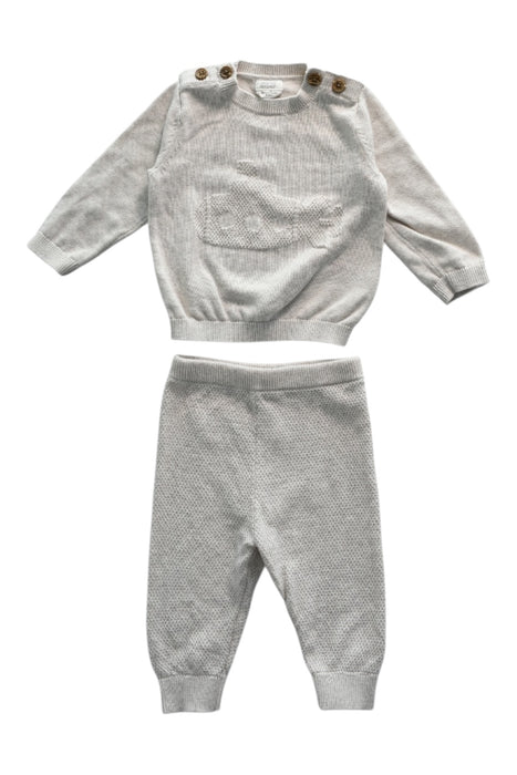 A Grey Pants Sets from Mamas & Papas in size 0-3M for girl. (Front View)
