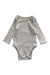 A Grey Long Sleeve Bodysuits from Mamas & Papas in size 0-3M for girl. (Front View)