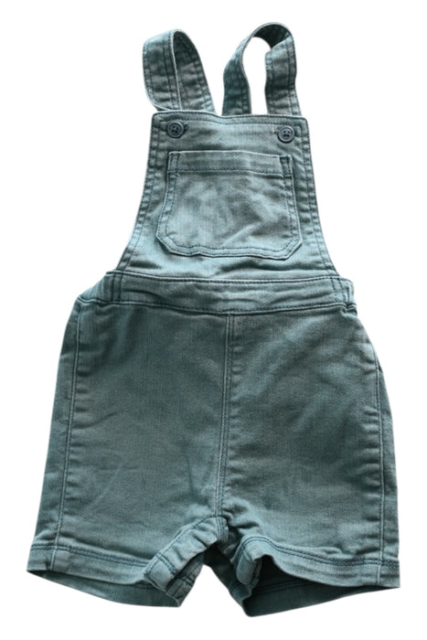 A Green Overall Shorts from Petit Bateau in size 6-12M for neutral. (Front View)