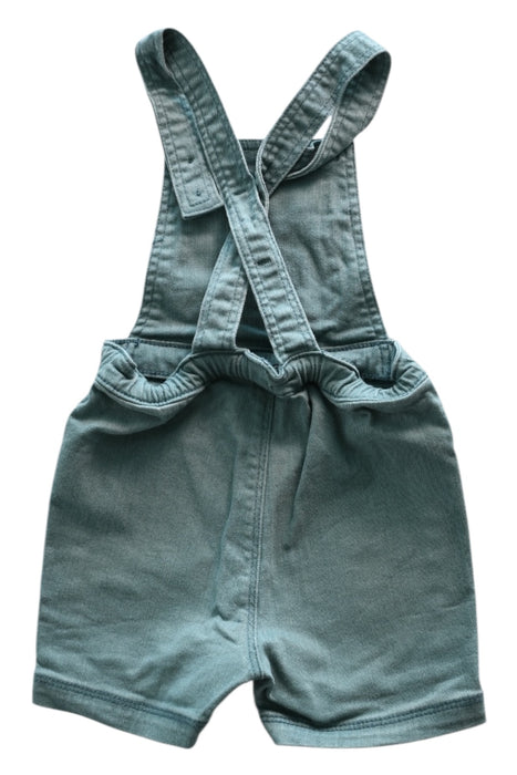 A Green Overall Shorts from Petit Bateau in size 6-12M for neutral. (Back View)