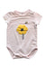 A Pink Short Sleeve Bodysuits from Seed in size 0-3M for girl. (Front View)