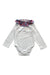 A White Long Sleeve Bodysuits from Jacadi in size 18-24M for girl. (Front View)