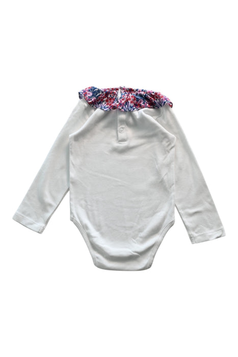 A White Long Sleeve Bodysuits from Jacadi in size 18-24M for girl. (Back View)