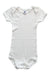 A White Short Sleeve Bodysuits from Petit Bateau in size 18-24M for girl. (Front View)
