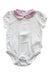 A White Short Sleeve Bodysuits from Jojo Maman Bébé in size 6-12M for girl. (Front View)