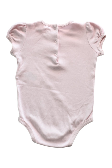 A Pink Short Sleeve Bodysuits from Ralph Lauren in size 3-6M for girl. (Back View)