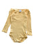 A Yellow Long Sleeve Bodysuits from Petit Bateau in size 6-12M for boy. (Front View)