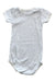 A Blue Short Sleeve Bodysuits from Petit Bateau in size 3-6M for girl. (Back View)