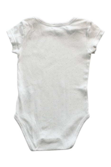 A White Short Sleeve Bodysuits from Jacadi in size 3-6M for girl. (Back View)