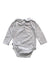 A Blue Long Sleeve Bodysuits from Jojo Maman Bébé in size 12-18M for girl. (Back View)