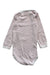 A White Long Sleeve Bodysuits from Petit Bateau in size 6-12M for girl. (Back View)