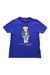 A Blue Short Sleeve T Shirts from Polo Ralph Lauren in size 7Y for boy. (Front View)