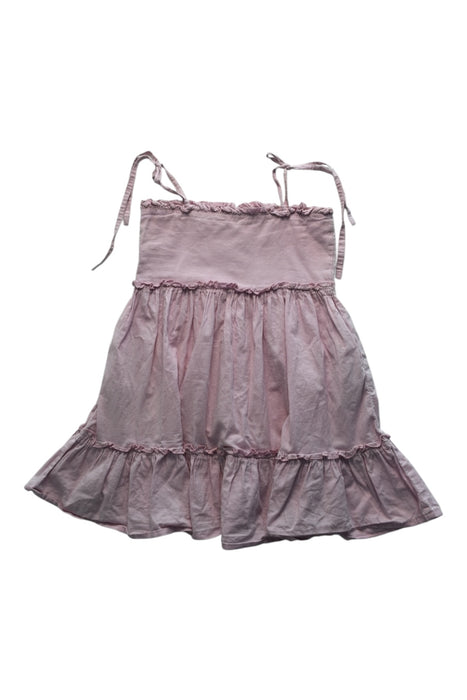 A Pink Sleeveless Dresses from Jamie Kay in size 3T for girl. (Back View)