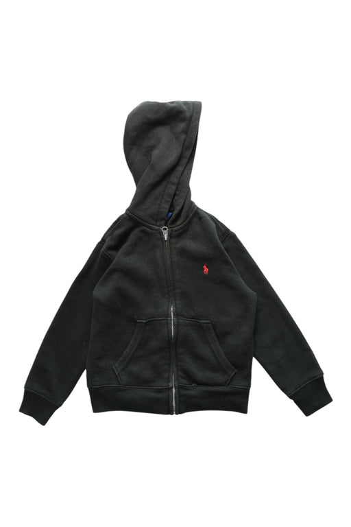 A Black Zippered Sweatshirts from Polo Ralph Lauren in size 4T for boy. (Front View)