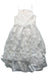 A White Sleeveless Dresses from Monsoon in size 13Y for girl. (Front View)