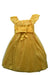 A Yellow Sleeveless Dresses from Monsoon in size 13Y for girl. (Back View)