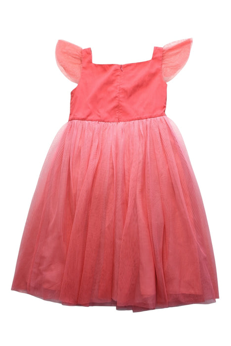 A Pink Sleeveless Dresses from Monsoon in size 11Y for girl. (Back View)