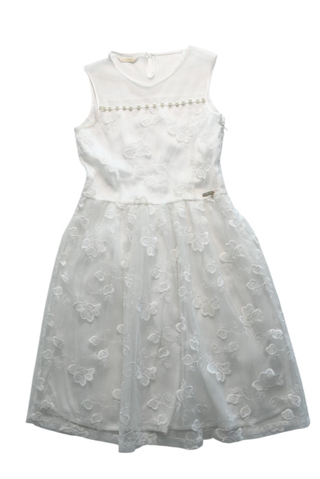 A White Sleeveless Dresses from Guess in size 10Y for girl. (Front View)