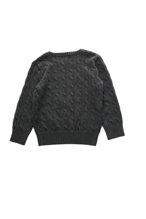 A Grey Knit Sweaters from Polo Ralph Lauren in size 4T for girl. (Back View)