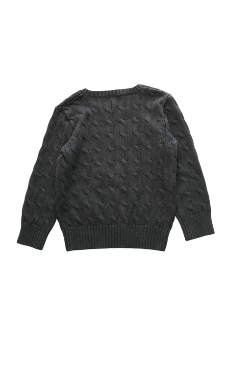A Grey Knit Sweaters from Polo Ralph Lauren in size 4T for girl. (Back View)
