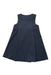 A Navy Sleeveless Dresses from Jacadi in size 6T for girl. (Back View)