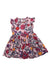 A Multicolour Sleeveless Dresses from Petit Bateau in size 6T for girl. (Front View)