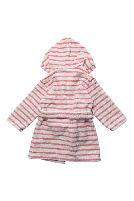 A Pink Bathrobes from Petit Bateau in size 2T for girl. (Back View)