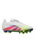 A Multicolour Cleats/Soccer Shoes from Adidas in size 7Y for girl. (Back View)