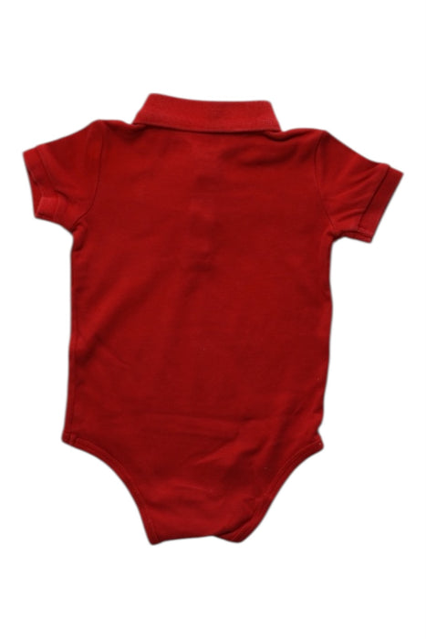 A Red Short Sleeve Bodysuits from Ralph Lauren in size 6-12M for boy. (Back View)