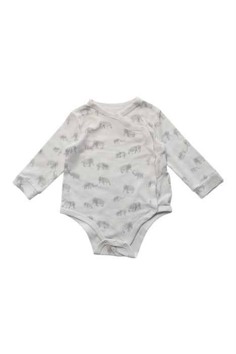 A White Long Sleeve Bodysuits from Mamas & Papas in size 6-12M for neutral. (Front View)