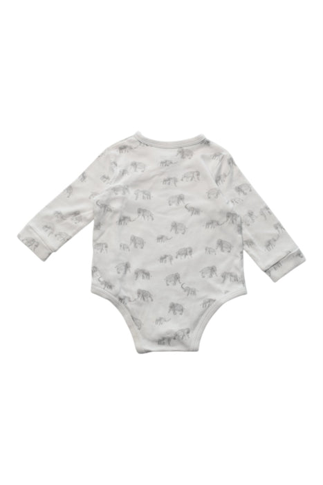 A White Long Sleeve Bodysuits from Mamas & Papas in size 6-12M for neutral. (Back View)