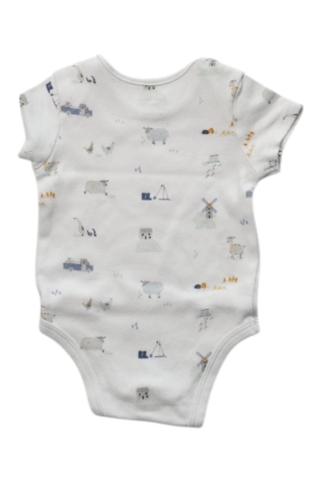 A White Short Sleeve Bodysuits from Mamas & Papas in size 0-3M for neutral. (Back View)